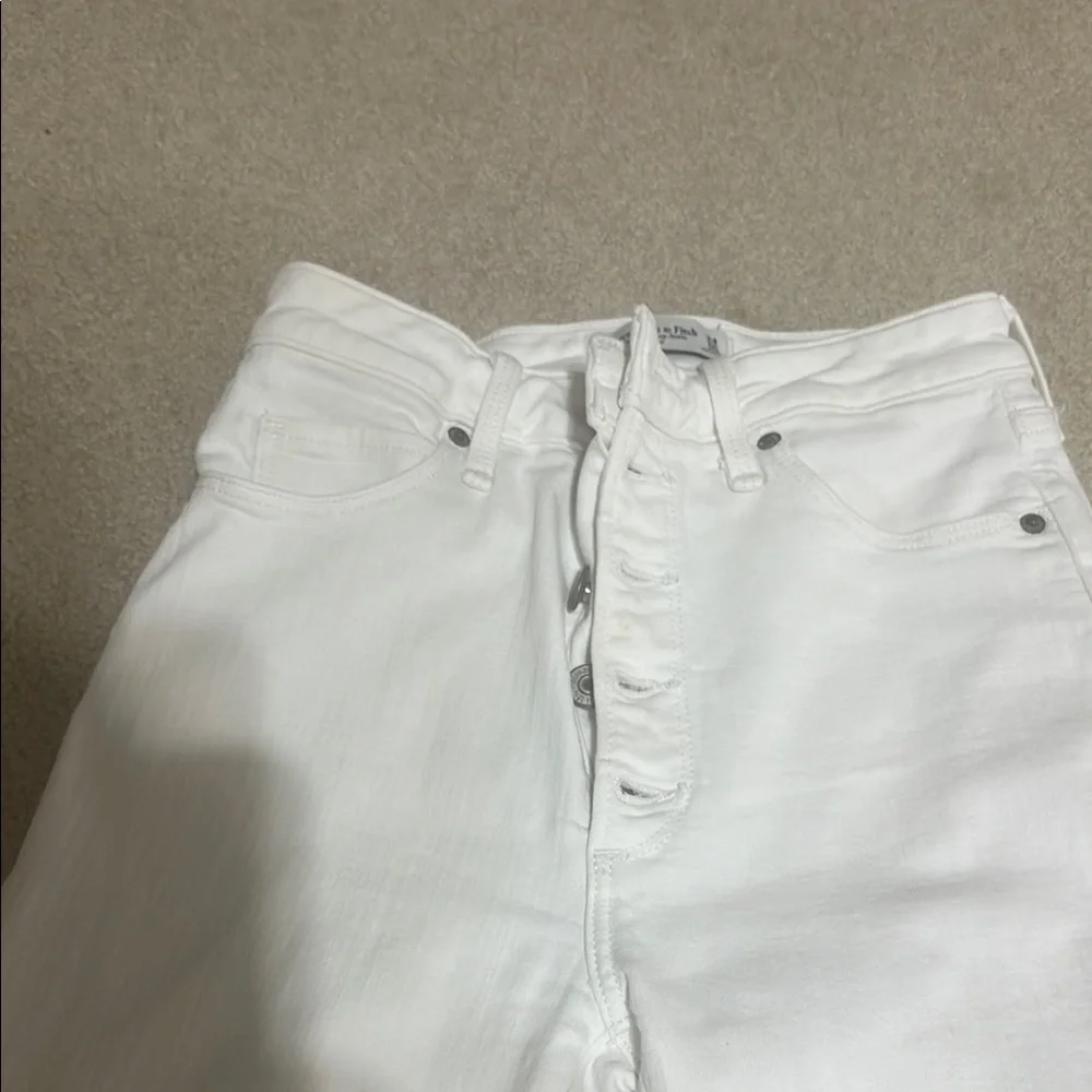 Abercrombie & Fitch White Skinny Jeans - Picture 2 of 4